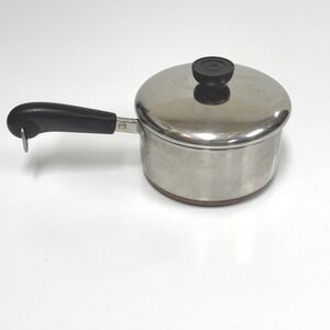 Vintage Revere Ware Copper Bottom Pot - 1.5 Quart